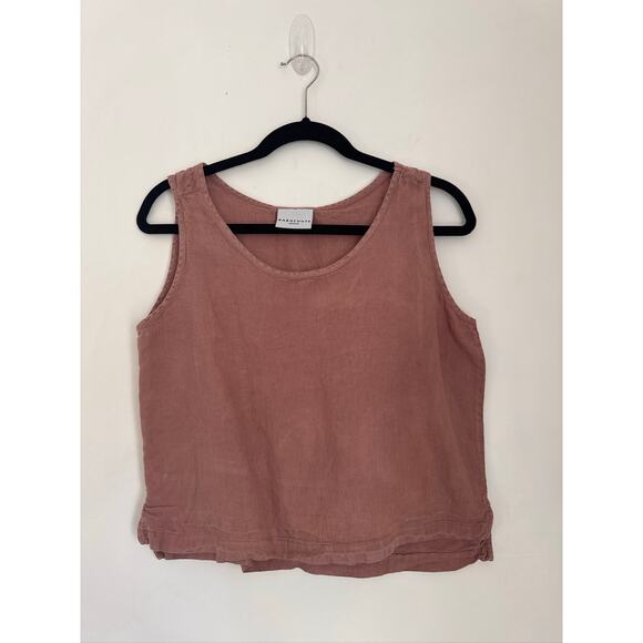 Parachute 100% Linen Tank Top in Pink - Medium - Picture 2 of 8